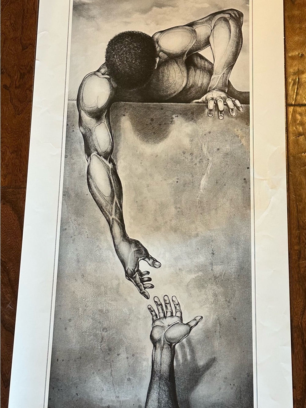 Gilbert Young He Ain’t Heavy Black Art Print African American 20x39